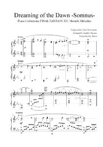Final Fantasy XV Piano Collections - Somnus (Dreaming of the Dawn).pdf