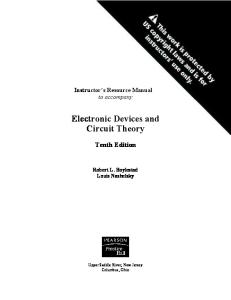 Solucionario teoria de circuitos y dispositivos electrnicos 10ma edicion boylestad